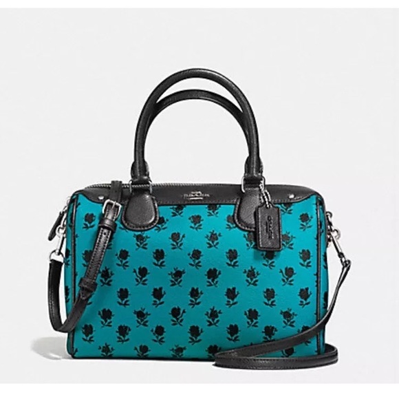 Coach Mini Bennett Satchel Badlands Turquoise - Picture 1 of 4